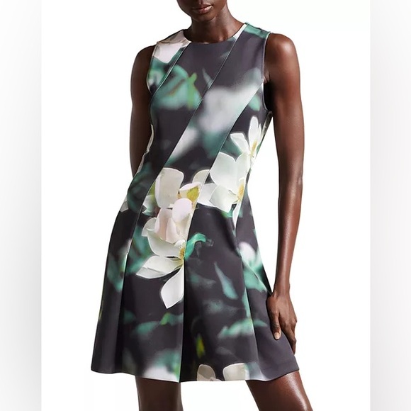 Ted Baker Dresses & Skirts - Ted Baker Maggnie Floral Print Neoprene Skater Dress, Women's‎ Size 2